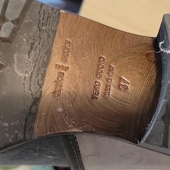 Dusica Sacks Tall Leather & Wool riding boots - Picture 8 of 10